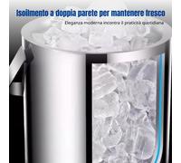 Secchiello ghiaccio inox 304 doppio strato.