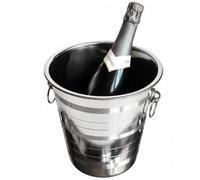 Secchiello Ghiaccio per Vino e Champagne - Portaghiaccio e Cestello Ghiaccio per Bottiglie - Porta Secchiello Ghiaccio da Tavolo