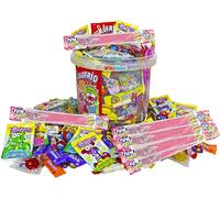Secchiello Grande con oltre 200 Caramelle WikiMark Senza Allergeni. Per Compleanni, Halloween, Natale. Senza glutine e latticini. Oltre 1,5 kg di caramelle e dolciumi. (Include Lingue di Fragola)