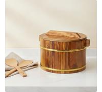 Secchiello in Legno Secchio Stile Barile per Buffet, Ristorazione, Ristoranti