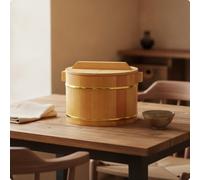 Secchiello in Legno Secchio Stile Barile per Buffet, Ristorazione, Ristoranti