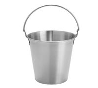 Secchiello, Mini Secchielli in Metallo con Manici Secchiello Per Il Ghiaccio Piccolo in Acciaio Inossidabile Mini Secchi di Latta Per Champagne, Birra, Vino, Bevande Sportive, Acqua(Argento)