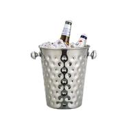 Secchiello per birra, vino rosso, champagne, secchiello per champagne, con puntini dorati, stile moderno (argento)