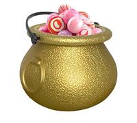 Secchiello per caramelle per Halloween, secchio di raccolta caramelle o un incantesimo per Halloween, vaso riutilizzabile decorativo per feste di età adulte, interno ed esterno