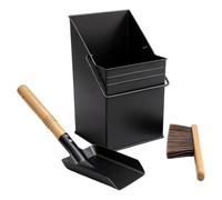 Secchiello per cenere da in metallo, supporto quadrato per | Secchio per cenere per stufa a legna, casa, giardino, patio, barbecue, ristorante, interni ed esterni
