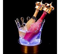 Secchiello per Champagne a LED per Uso Commerciale Accessori da Bars Raffreddatore Adatto per Cucina, Bars, Discoteca, Feste Private Regalo per Gli Amanti Del Vino(Multi-colored)