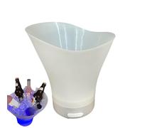 Secchiello per champagne a LED, secchiello per ghiaccio ricaricabile, secchiello illuminato dall'atmosfera | Secchio a prova di caduta con altoparlanti wireless integrati, secchiello per il ghiaccio