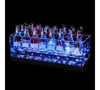 Secchiello per Ghiaccio a LED in Acrilico per Champagne Portabottiglie Vino Ricaricabile Che Cambia Colore per Riunioni di Famiglia, Bars Informali, Feste Private(Multi-colored,50 * 20 * 20cm)