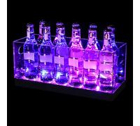 Secchiello per Ghiaccio a LED in Acrilico per Champagne Portabottiglie Vino Ricaricabile Che Cambia Colore per Riunioni di Famiglia, Bars Informali, Feste Private(Multi-colored,40 * 15 * 20cm)