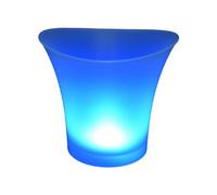 Secchiello per ghiaccio a LED, luminescente, per champagne, cocktail, birra e bevande rinfrescanti