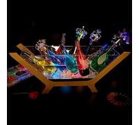 Secchiello per Ghiaccio con Illuminazione a LED Porta Bottiglie di Vino in Acrilico Mobile Bars per Casa per Discoteche, Ville, Feste Private 110V-220V Universale(Multi-colored,95 * 25 * 35cm)