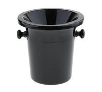 Secchiello per ghiaccio in plastica nera per vino, barile per ghiaccio con