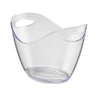Secchiello per Ghiaccio in PLEXIGLASS Kristal 1pz Ovale volume 3500ml cm fino a 6 Bottiglie CESTELLO ice buket SPUMANTIERA CHAMPAGNERIA in PLASTICA in Acrilico bar, discoteca, ristorante Portaghiaccio