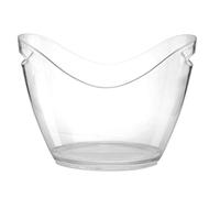 Secchiello per Ghiaccio in PLEXIGLASS trasparente Ovale 35x25x26 cm fino a 6 Bottiglie CESTELLO bouquet SPUMANTIERA CHAMPAGNERIA in PLASTICA Acrilico Trasparente bar, discoteca, ristorante