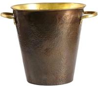 Secchiello per Il Ghiaccio Champage Bucket Hadmade Secchiello per Il Ghiaccio in Ottone Secchio per Il Ghiaccio retrò Secchio per Birra Secchio per Ghiaccio per Bar Driks, A, 20 x 12.3 x 20 cm