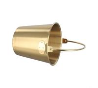 Secchiello per il ghiaccio compatto portatile in acciaio inox per snack, patatine fritte e bevande fredde, multiuso, 1000 ml (700 ml dorato)