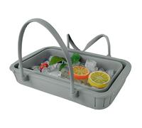 Secchiello Per Il Ghiaccio Grande - Secchiello Per Bevande In Silicone 22x11,5x12 Cm Con Manico | Stampo Portatile Per Di Ghiaccio Per Raduni Di Barbecue, Bar Di Casa, Spiaggia, Gite, Battute