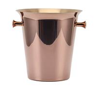 Secchiello per il ghiaccio in acciaio inox, 5 l, per birra e vino, con manici, efficace refrigeratore per bevande per casa, bar, feste, esterni, contenitore per bevande a lunga durata
