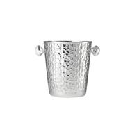 Secchiello per il ghiaccio Secchiello refrigerante for vino in acciaio inossidabile, secchiello refrigerante for champagne e vino rosso Secchielli per il ghiaccio per feste(Silver)