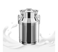 Secchiello per latte in acciaio inox, contenitore per liquidi da 20 l, con coperchio sigillato e maniglia per il trasporto, per casa, fattoria, cucina
