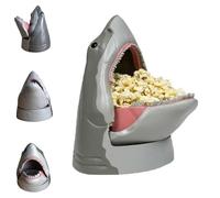 Secchiello per popcorn con squalo 50° anniversario, porta snack a forma di squalo, secchiello per servire riutilizzabile per uso alimentare, contenitore per servire la famiglia, ciotola per (1pcs)