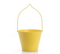 Secchiello per Rubinetti Porta-Secchio 25x23x18 cm in Alluminio colore Giallo giallo