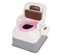 Secchiello per WC mobile, da comodino, per anziani con due coperchi, portata 100 kg, può essere utilizzato come comodino o poltrona da divano