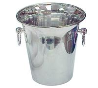 Secchiello Porta Champagne Ø 21X21 Cm Argento Acciaio Inox - 24 Unità