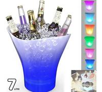 Secchiello Secchio Ghiaccio 7 Litri Luce LED RGB Bucket con Speaker Bluetooth