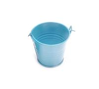 Secchiello zincato colorato - Piccoli secchi in metallo da 6 cm con manico, mini contenitore per secchio in ferro bianco per progetti di artigianato, organizzazione della sala di classe,