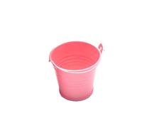 Secchiello zincato colorato - Piccoli secchi in metallo da 6 cm con manico, mini contenitore per secchio in ferro bianco per progetti di artigianato, organizzazione della sala di classe,
