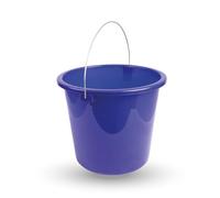 Secchio (1 pezzo) secchio per la casa, 5 litri, in diversi colori, secchio per la pulizia in plastica stabile, adatto per alimenti, senza BPA, prodotto nell'UE (blu scuro)