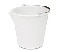 Blim Secchio in polietilene con Becco, 31 x 29 cm, 10 l, Bianco, Taglia Unica