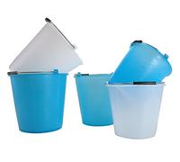 Stefanplast POLIETILENE Secchio 2207 L. 7 STF, Acciaio Inossidabile, Blu