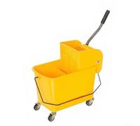 Secchio 24L ABS per portatile Commerciale Secchio 24L ABS per | Strizzatore laterale manuale, ruote silenziose, design ergonomico, per ideale per casa e ufficio
