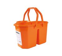 Secchio doppia vasca 15 Lt con strizzatore IN FACTORY. Secchio vasca doppia 15 L