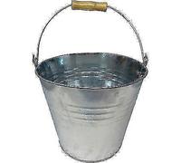 SECCHIO ACCIAIO GALVANIZZATO CON MANICO PLT DOMUS LT 10 CM 28X19 H.CM 24 PZ 2
