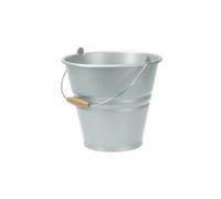 Secchio acqua in Plastica con manico nostalgia 10 litri argento tontarelli