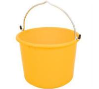 Secchio Appeso 12 L Giallo Con Gancio E Scala Litri Rimovibile Extra Stabile