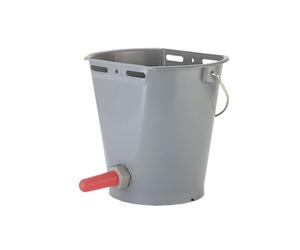 Secchio biberon allattamento per vitelli abbeveratoio latte con tettarella rossa