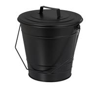 Secchio Cenere Coperchio Manici Camino Ferro Secchiello Cestino Stufa Cesto 7 L