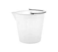 Secchio Con Becco Manico Ferro Litri 15 Bianco Giganplast