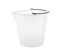 Secchio Con Becco Manico Ferro Litri 18 Bianco Giganplast