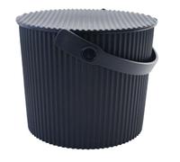 SECCHIO CONTENITORE MULTIUSO CON COPERCHIO 8 LT NERO