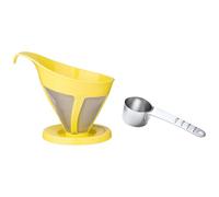 Secchio da caffè in acciaio inox con cucchiaio dosatore filtro da caffè set rete imbuto adatto per filtro macchina
