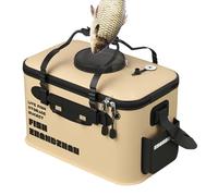 Secchio da, contenitore pieghevole per pesci, borsa da portatile in EVA con manico, grande capacità 12L/22L, impermeabile e resistente, ideale per campeggio, escursionismo, viaggi,