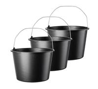Secchio da costruzione KADAX, 20 L, secchio di malta in plastica, 3 pezzi