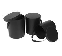 Secchio da fiori di carta da 3 pezzi secchi rotondi di cartone rotondo cilindro