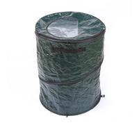 Secchio da giardino deciduo portatile Sacchetto deciduo da esterno Sacco della spazzatura pieghevole da campeggio (110 litri/verde)