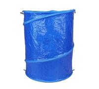 Secchio da giardino deciduo portatile Sacchetto deciduo da esterno Sacco della spazzatura pieghevole da campeggio (110 litri/blu)